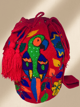 Load image into Gallery viewer, ππ¨π¬ ππ¨π«π¨π¬ - Luxury Handcrafted Terry Cloth Wayuu Mochila