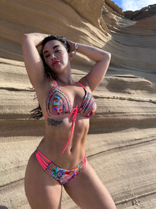 𝑫𝒆𝒊𝒓𝒂 - hand beaded ruched bikini