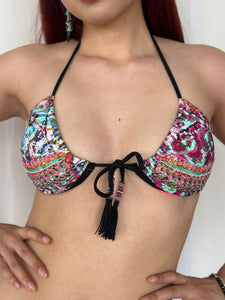 𝑴𝒂𝒅𝒆𝒊𝒓𝒂 - hand beaded ruched bikini