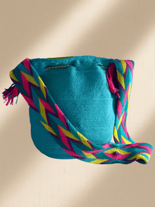 𝐎𝐜𝐞𝐚𝐧 - Big Embellished Wayuu Flap Bag