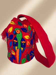 𝐃𝐨𝐬 𝐋𝐨𝐫𝐨𝐬 - Luxury Handcrafted Terry Cloth Wayuu Mochila