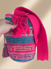 Load image into Gallery viewer, 𝐅𝐮𝐞𝐠𝐨 - Embellished Wayuu Mochila Bag