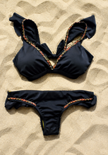 Load image into Gallery viewer, 𝑪𝒂𝒑𝒓𝒊 - Hand-Beaded Ruched Bikini