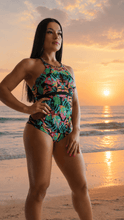 Load image into Gallery viewer, 𝑺𝒊𝒄𝒊𝒍𝒊𝒂 - Hand-Beaded One-piece Swimsuit
