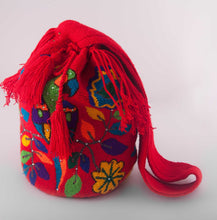 Load image into Gallery viewer, Big red embellished Wayuu bags - Kate Diaz 